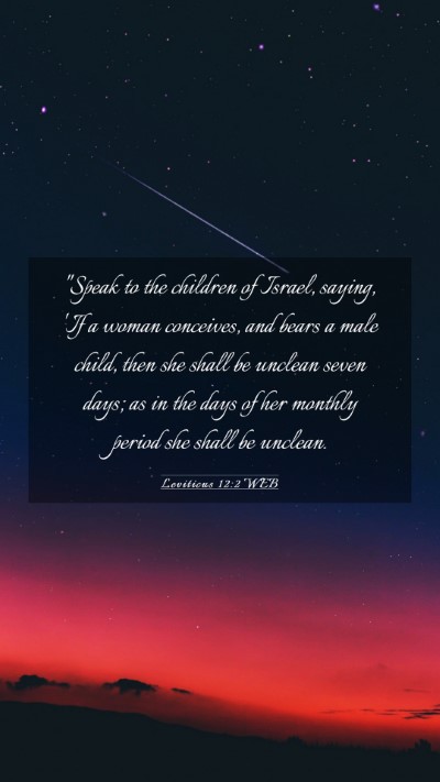 Picture 03 - Leviticus 12:2 WEB Mobile Phone Wallpaper - 