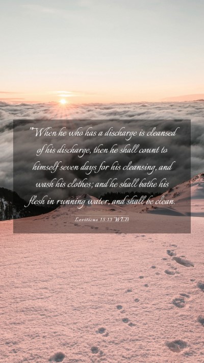 Picture 03 - Leviticus 15:13 WEB Mobile Phone Wallpaper - 