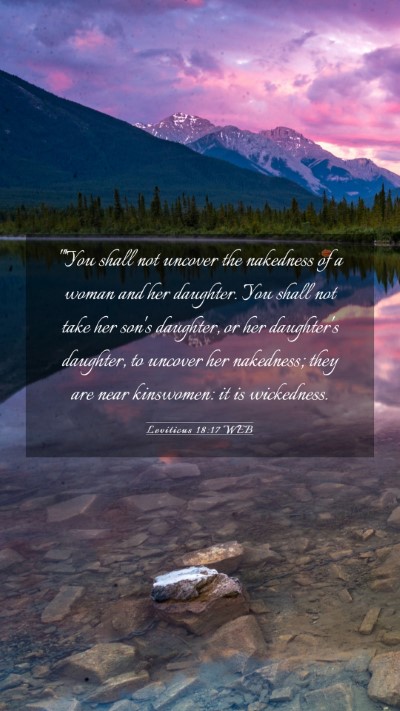 Picture 03 - Leviticus 18:17 WEB Mobile Phone Wallpaper - 