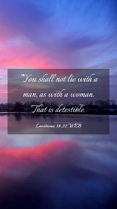 Picture 03 - Leviticus 18:22 WEB Mobile Phone Wallpaper - 