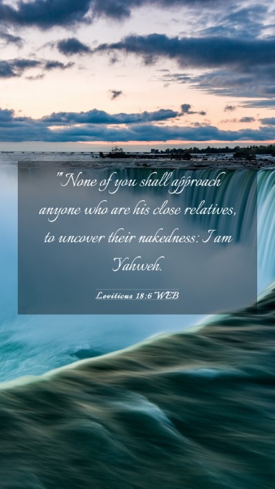 Picture 03 - Leviticus 18:6 WEB Mobile Phone Wallpaper - 