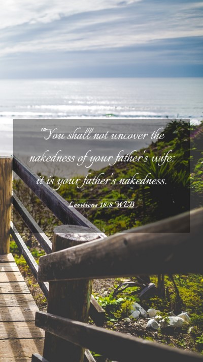 Picture 03 - Leviticus 18:8 WEB Mobile Phone Wallpaper - 
