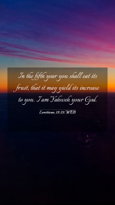 Picture 03 - Leviticus 19:25 WEB Mobile Phone Wallpaper - In the fifth year you shall eat its fruit, that - Mobile Bible Verse Wallpaper