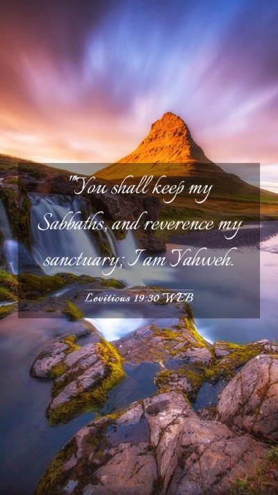 Picture 03 - Leviticus 19:30 WEB Mobile Phone Wallpaper - 