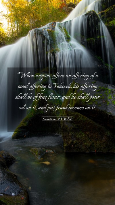 Picture 03 - Leviticus 2:1 WEB Mobile Phone Wallpaper - 