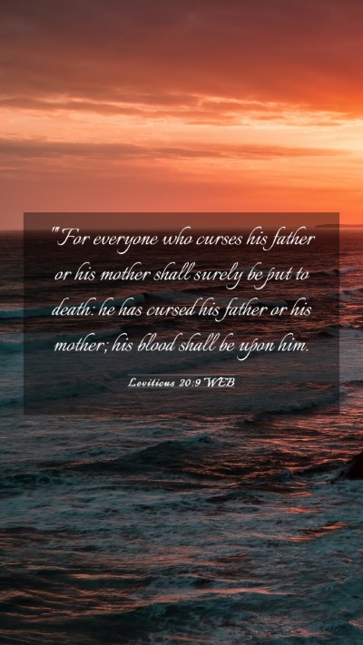 Picture 03 - Leviticus 20:9 WEB Mobile Phone Wallpaper - 