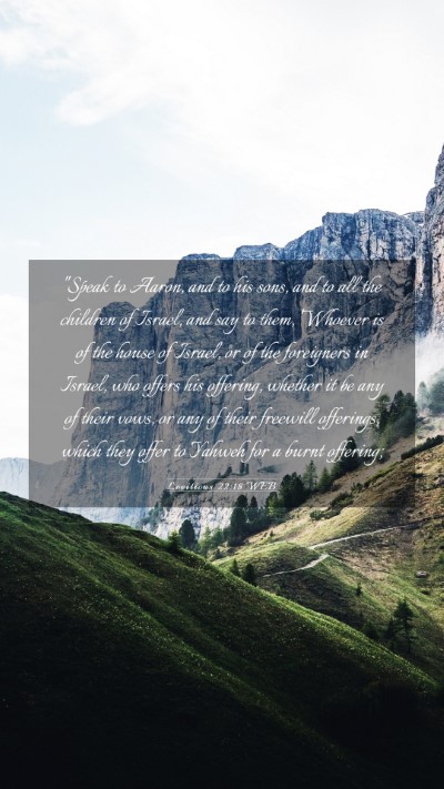 Picture 03 - Leviticus 22:18 WEB Mobile Phone Wallpaper - 