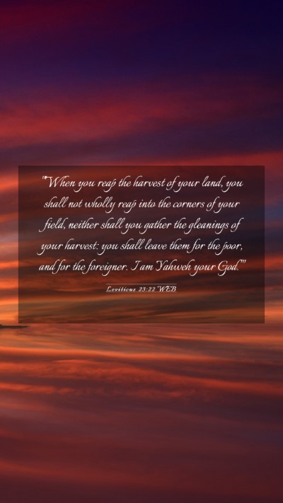 Picture 03 - Leviticus 23:22 WEB Mobile Phone Wallpaper - 