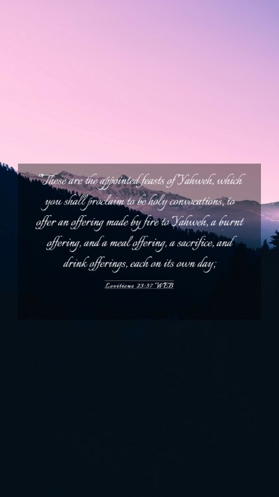 Picture 03 - Leviticus 23:37 WEB Mobile Phone Wallpaper - 