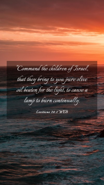 Picture 03 - Leviticus 24:2 WEB Mobile Phone Wallpaper - 