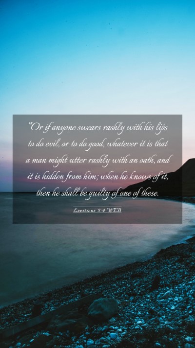 Picture 03 - Leviticus 5:4 WEB Mobile Phone Wallpaper - 