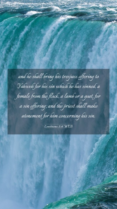Picture 03 - Leviticus 5:6 WEB Mobile Phone Wallpaper - and he shall bring his trespass offering to - Mobile Bible Verse Wallpaper
