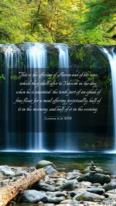 Picture 03 - Leviticus 6:20 WEB Mobile Phone Wallpaper - 