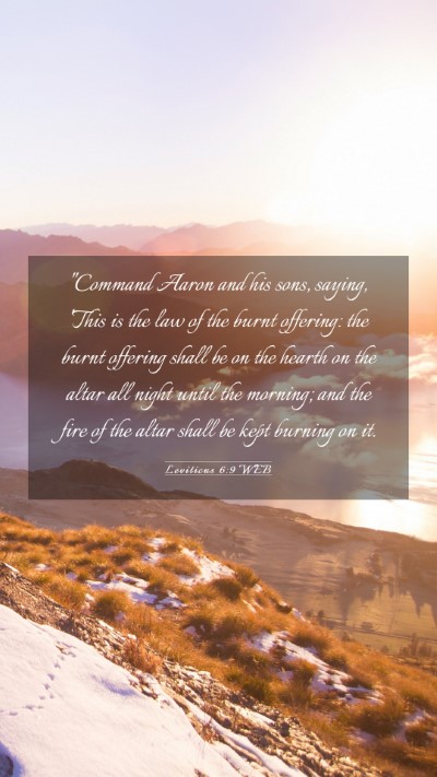 Picture 03 - Leviticus 6:9 WEB Mobile Phone Wallpaper - 