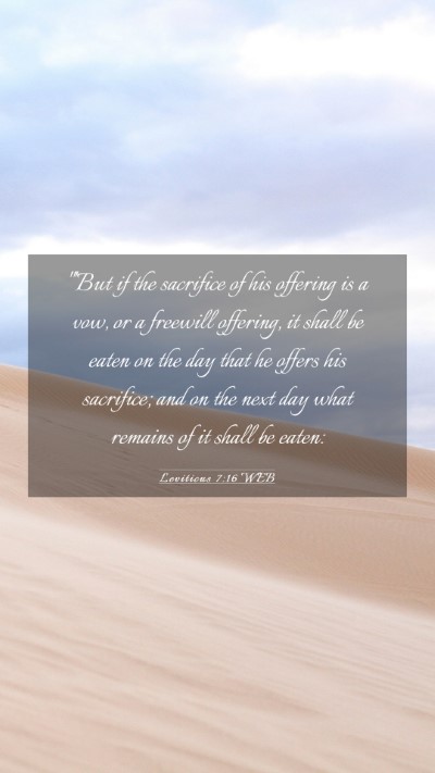 Picture 03 - Leviticus 7:16 WEB Mobile Phone Wallpaper - 
