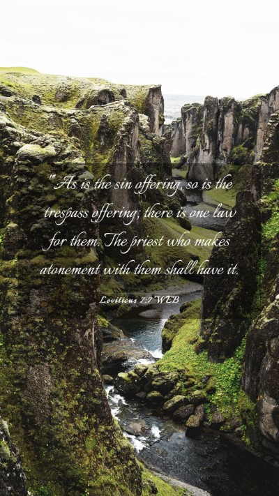 Picture 03 - Leviticus 7:7 WEB Mobile Phone Wallpaper - 