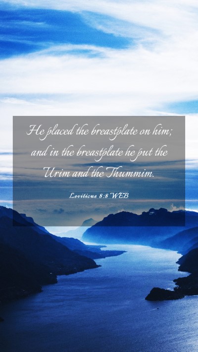 Picture 03 - Leviticus 8:8 WEB Mobile Phone Wallpaper - He placed the breastplate on him; and in the - Mobile Bible Verse Wallpaper