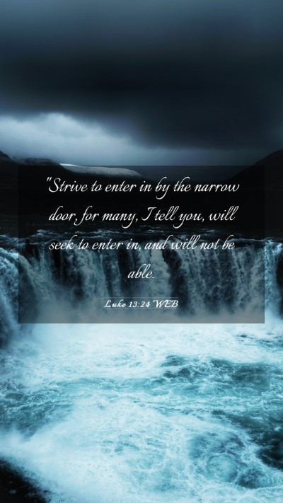 Picture 03 - Luke 13:24 WEB Mobile Phone Wallpaper - 