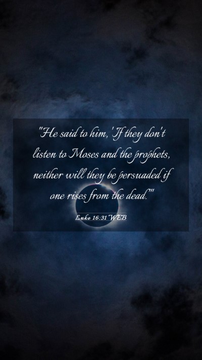 Picture 03 - Luke 16:31 WEB Mobile Phone Wallpaper - 