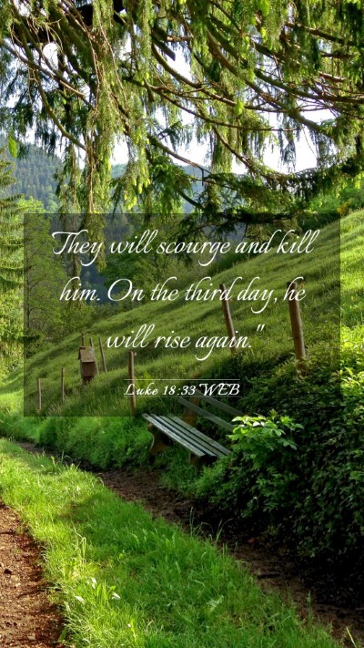 Picture 03 - Luke 18:33 WEB Mobile Phone Wallpaper - They will scourge and kill him. On the third day, - Mobile Bible Verse Wallpaper