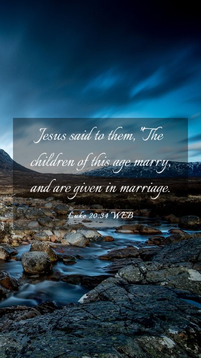 Picture 03 - Luke 20:34 WEB Mobile Phone Wallpaper - Jesus said to them, 