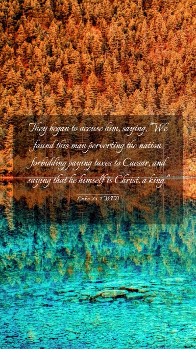 Picture 03 - Luke 23:2 WEB Mobile Phone Wallpaper - They began to accuse him, saying, 