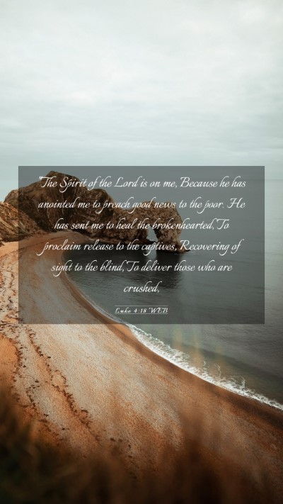 Picture 03 - Luke 4:18 WEB Mobile Phone Wallpaper - 