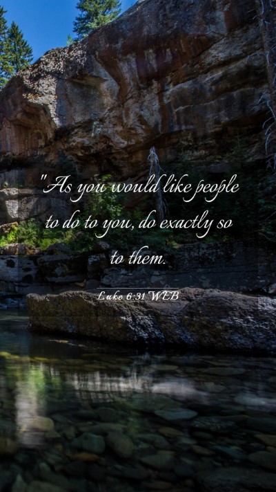 Picture 03 - Luke 6:31 WEB Mobile Phone Wallpaper - 