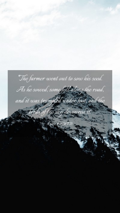 Picture 03 - Luke 8:5 WEB Mobile Phone Wallpaper - 