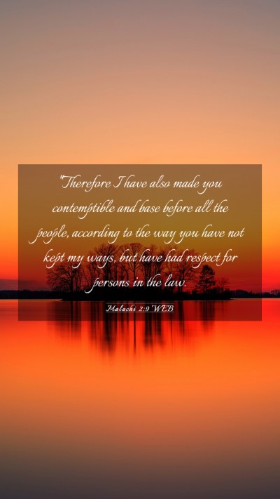 Picture 03 - Malachi 2:9 WEB Mobile Phone Wallpaper - 