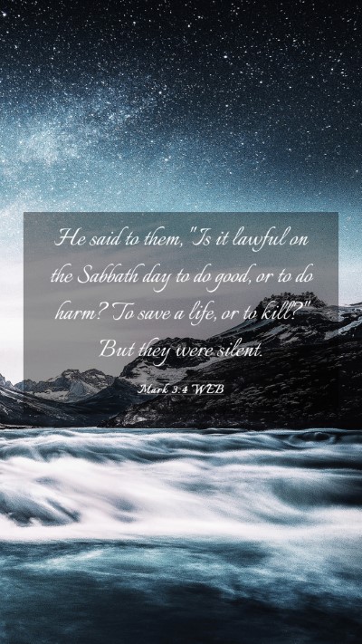 Picture 03 - Mark 3:4 WEB Mobile Phone Wallpaper - He said to them, 