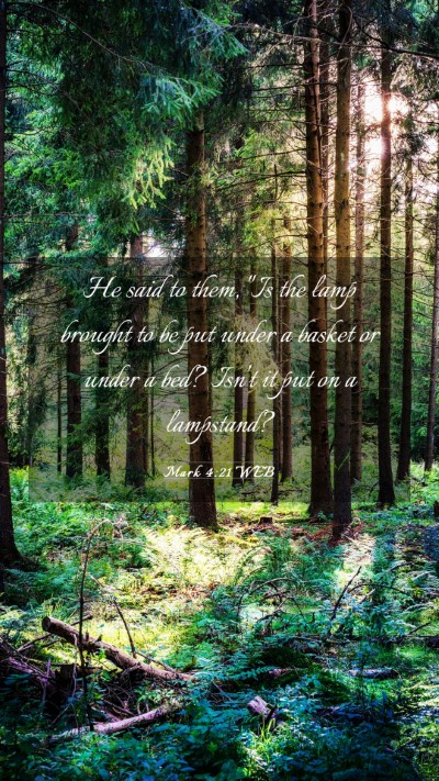 Picture 03 - Mark 4:21 WEB Mobile Phone Wallpaper - He said to them, 
