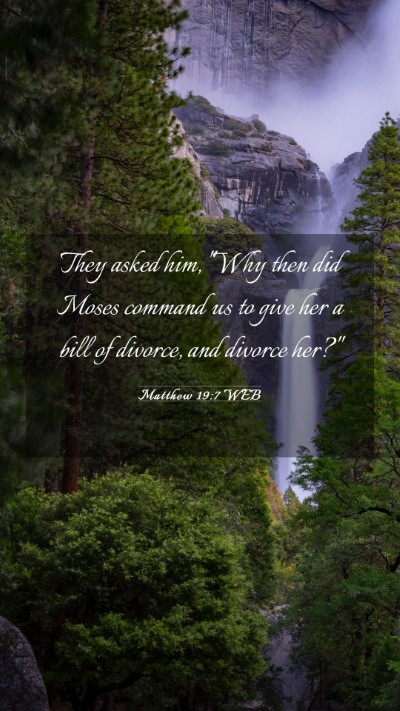 Picture 03 - Matthew 19:7 WEB Mobile Phone Wallpaper - They asked him, 