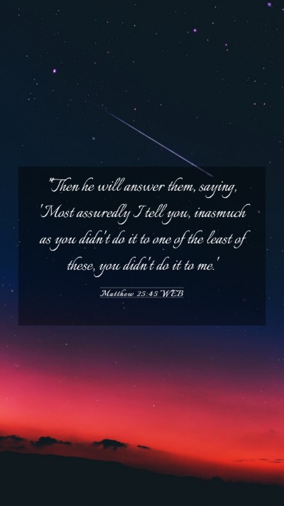 Picture 03 - Matthew 25:45 WEB Mobile Phone Wallpaper - 