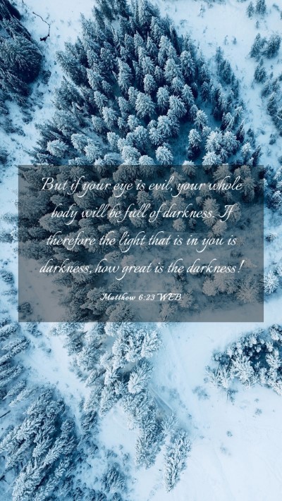 Picture 03 - Matthew 6:23 WEB Mobile Phone Wallpaper - But if your eye is evil, your whole body will be - Mobile Bible Verse Wallpaper