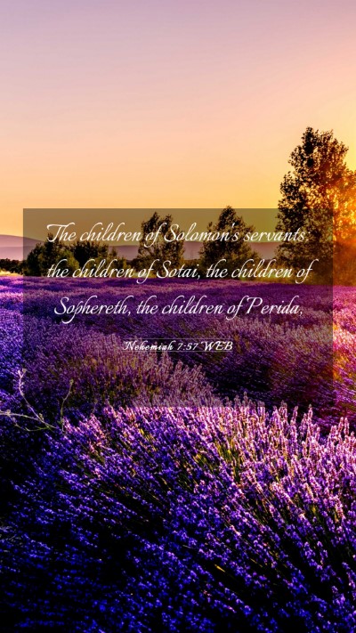 Picture 03 - Nehemiah 7:57 WEB Mobile Phone Wallpaper - The children of Solomon's servants: the children - Mobile Bible Verse Wallpaper