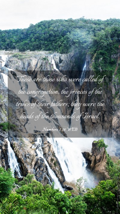 Picture 03 - Numbers 1:16 WEB Mobile Phone Wallpaper - These are those who were called of the - Mobile Bible Verse Wallpaper
