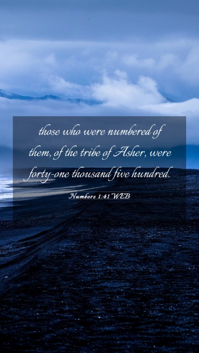 Picture 03 - Numbers 1:41 WEB Mobile Phone Wallpaper - those who were numbered of them, of the tribe of - Mobile Bible Verse Wallpaper