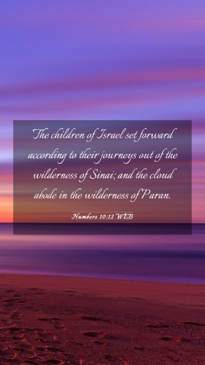 Picture 03 - Numbers 10:12 WEB Mobile Phone Wallpaper - The children of Israel set forward according to - Mobile Bible Verse Wallpaper