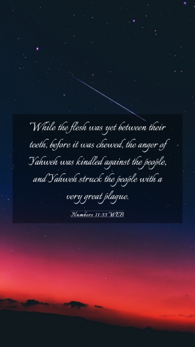 Picture 03 - Numbers 11:33 WEB Mobile Phone Wallpaper - While the flesh was yet between their teeth, - Mobile Bible Verse Wallpaper