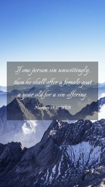 Picture 03 - Numbers 15:27 WEB Mobile Phone Wallpaper - If one person sin unwittingly, then he shall - Mobile Bible Verse Wallpaper