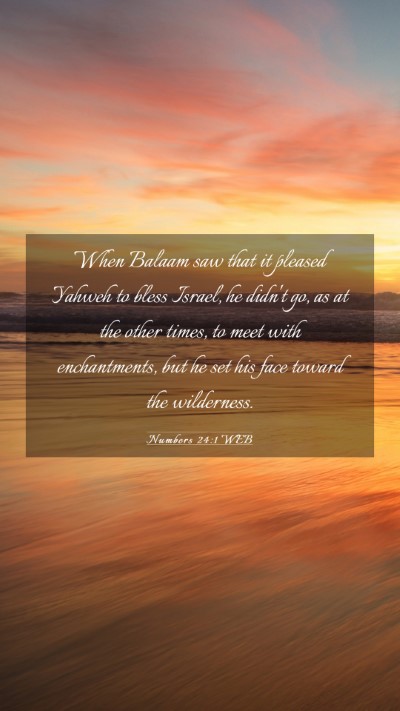 Picture 03 - Numbers 24:1 WEB Mobile Phone Wallpaper - When Balaam saw that it pleased Yahweh to bless - Mobile Bible Verse Wallpaper