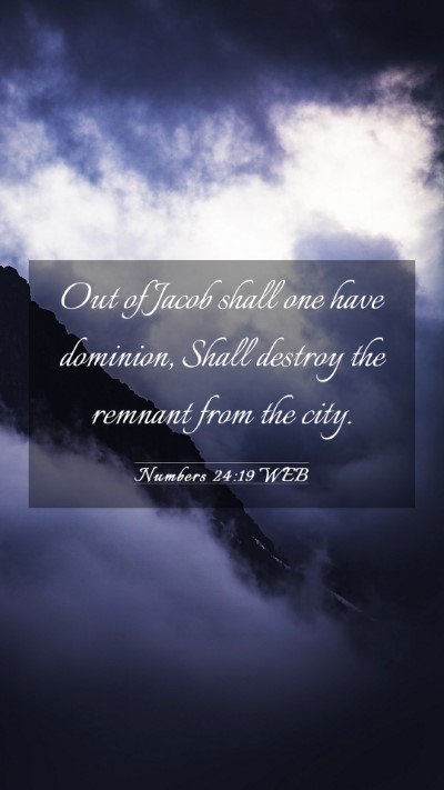 Picture 03 - Numbers 24:19 WEB Mobile Phone Wallpaper - Out of Jacob shall one have dominion, Shall - Mobile Bible Verse Wallpaper