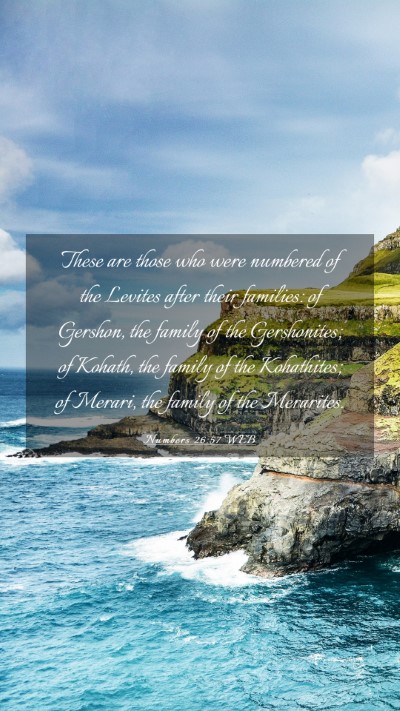Picture 03 - Numbers 26:57 WEB Mobile Phone Wallpaper - These are those who were numbered of the Levites - Mobile Bible Verse Wallpaper