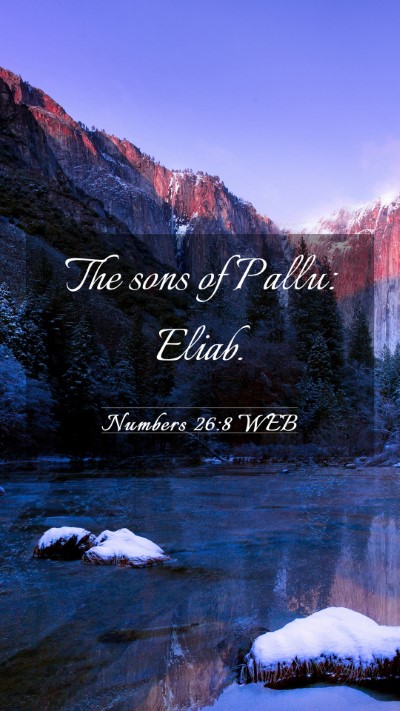 Picture 03 - Numbers 26:8 WEB Mobile Phone Wallpaper - The sons of Pallu: - Mobile Bible Verse Wallpaper
