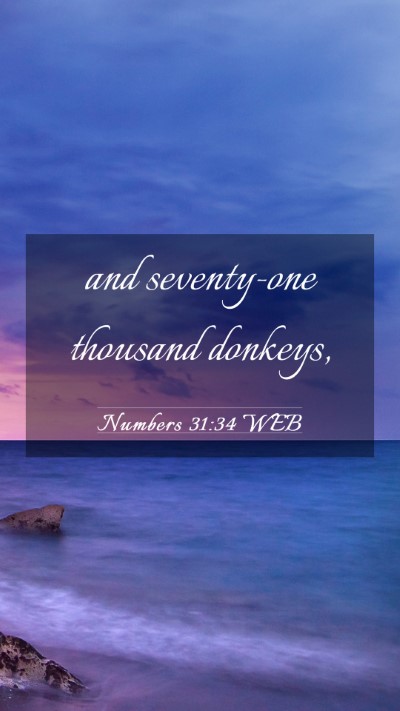 Picture 03 - Numbers 31:34 WEB Mobile Phone Wallpaper - and seventy-one thousand - Mobile Bible Verse Wallpaper