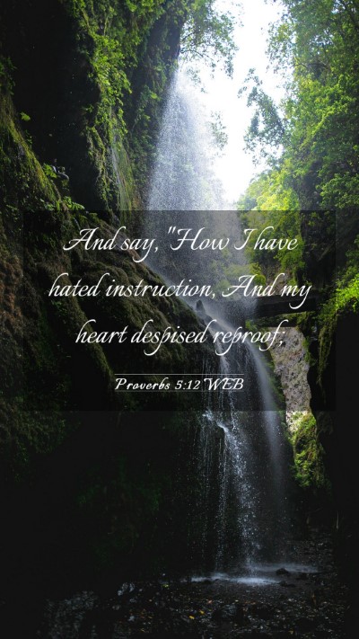 Picture 03 - Proverbs 5:12 WEB Mobile Phone Wallpaper - And say, 