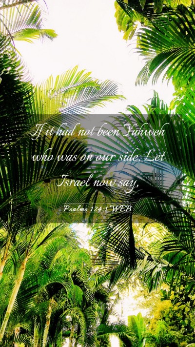 Picture 03 - Psalms 124:1 WEB Mobile Phone Wallpaper - If it had not been Yahweh who was on our side, - Mobile Bible Verse Wallpaper