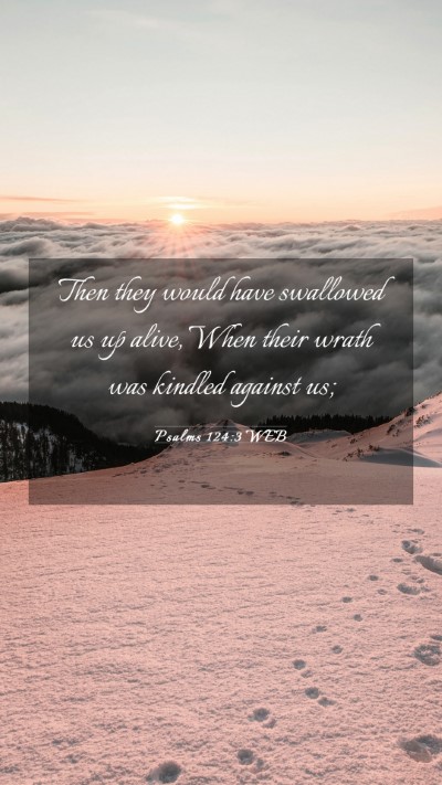 Picture 03 - Psalms 124:3 WEB Mobile Phone Wallpaper - Then they would have swallowed us up alive, When - Mobile Bible Verse Wallpaper