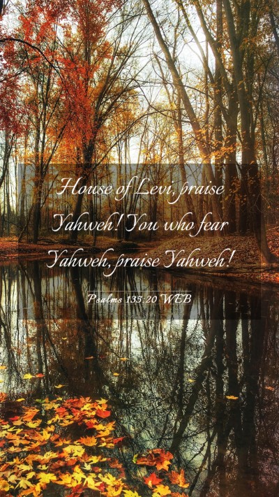 Picture 03 - Psalms 135:20 WEB Mobile Phone Wallpaper - House of Levi, praise Yahweh! You who fear - Mobile Bible Verse Wallpaper